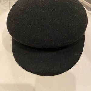 Black Wool Cap
